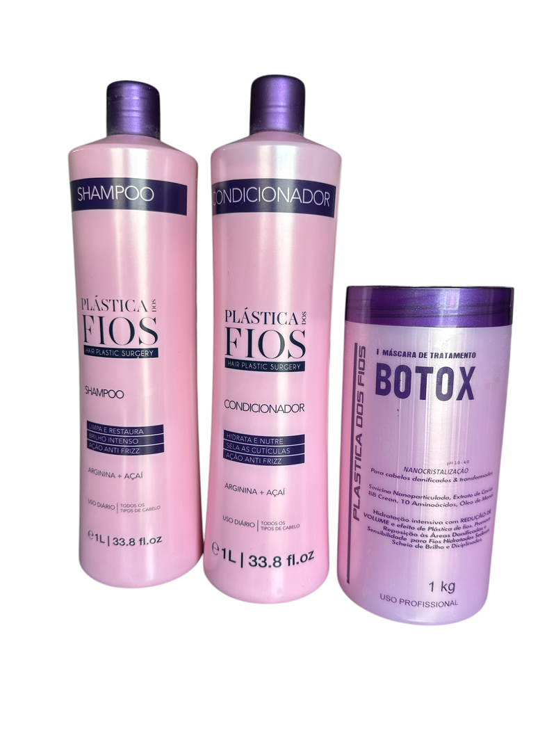 Kit de Botox Hidratante Y Shampoo  Plastica dos Fios