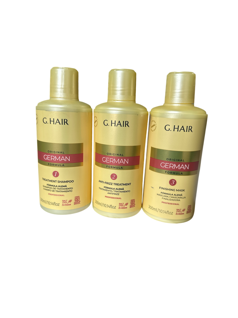 G HAIR GERMAN KIT HYDRATANT BROSSE PROGRESSIVE 3 x 250ml