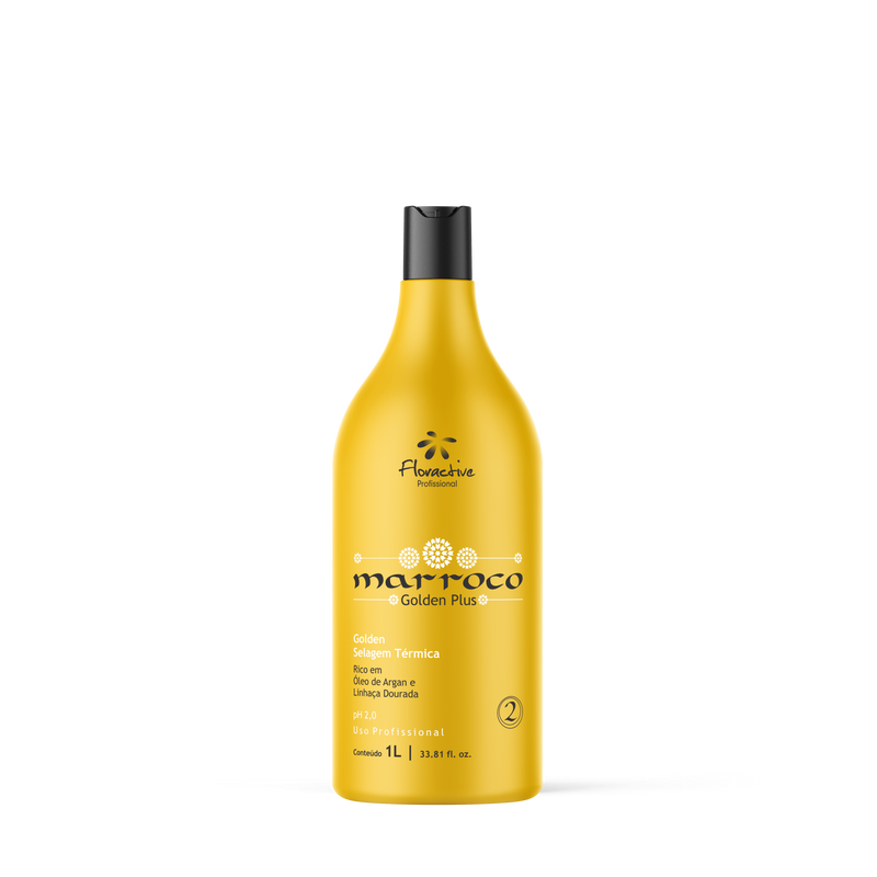 Floractive Marroco Golden Plus Hair Straightening Keratin Treatment  34floz 1000ml - Keratinbeauty